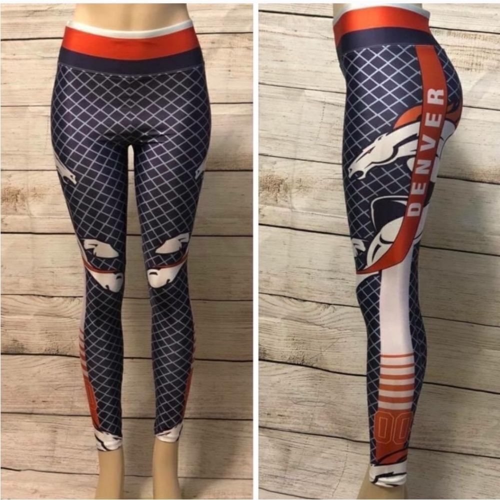 Denver Broncos Silky Leggings New